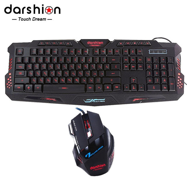 Russian Gaming Keyboard Mouse Combo Backlit