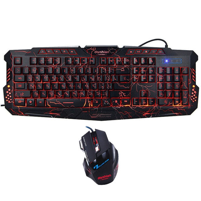 Russian Gaming Keyboard Mouse Combo Backlit