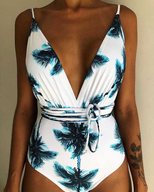 Sexy One Piece Swimsuit Female Backless