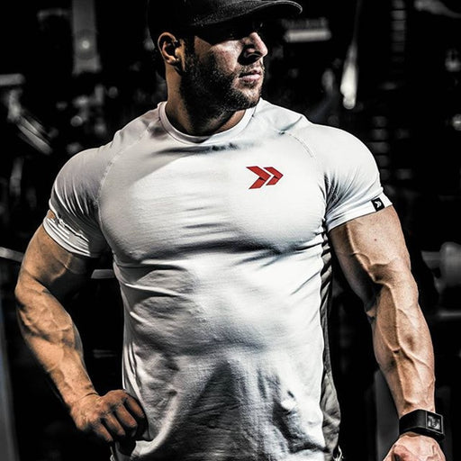 Breathable T-Shirt Homme Gyms Shirt Men